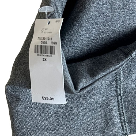 Old Navy Active Medium Support PowerSoft Go-Dry Sports Bra Grey Plus Size 2X - Picture 5 of 6